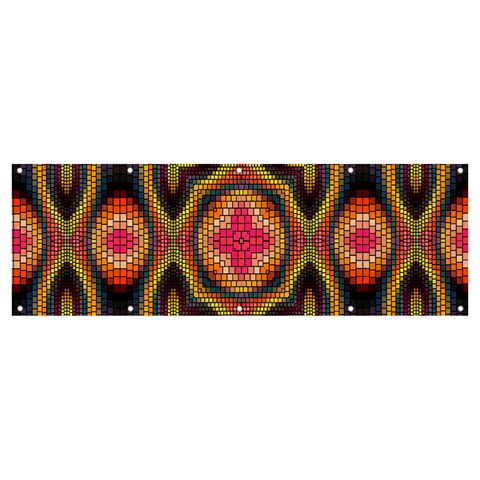 Kaleidoscope Art Pattern Ornament Banner and Sign 12  x 4  from ArtsNow.com Front