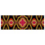 Kaleidoscope Art Pattern Ornament Banner and Sign 12  x 4 