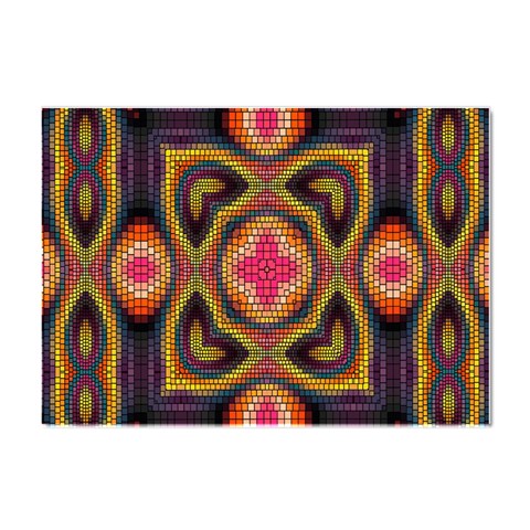 Kaleidoscope Art Pattern Ornament Crystal Sticker (A4) from ArtsNow.com Front