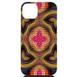 Kaleidoscope Art Pattern Ornament iPhone 14 Plus Black UV Print Case