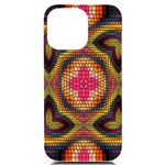 Kaleidoscope Art Pattern Ornament iPhone 14 Pro Max Black UV Print Case