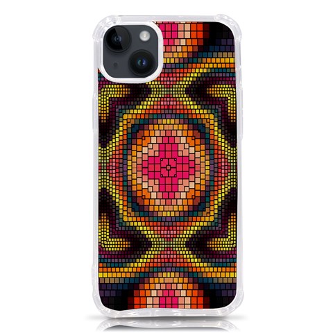 Kaleidoscope Art Pattern Ornament iPhone 14 Plus TPU UV Print Case from ArtsNow.com Front