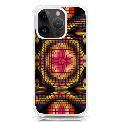 Kaleidoscope Art Pattern Ornament iPhone 14 Pro TPU UV Print Case from ArtsNow.com Front