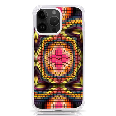 Kaleidoscope Art Pattern Ornament iPhone 14 Pro Max TPU UV Print Case from ArtsNow.com Front
