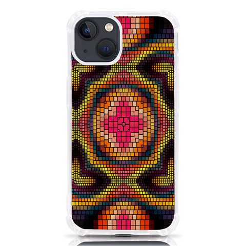 Kaleidoscope Art Pattern Ornament iPhone 13 TPU UV Print Case from ArtsNow.com Front