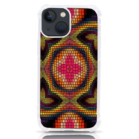 Kaleidoscope Art Pattern Ornament iPhone 13 mini TPU UV Print Case from ArtsNow.com Front