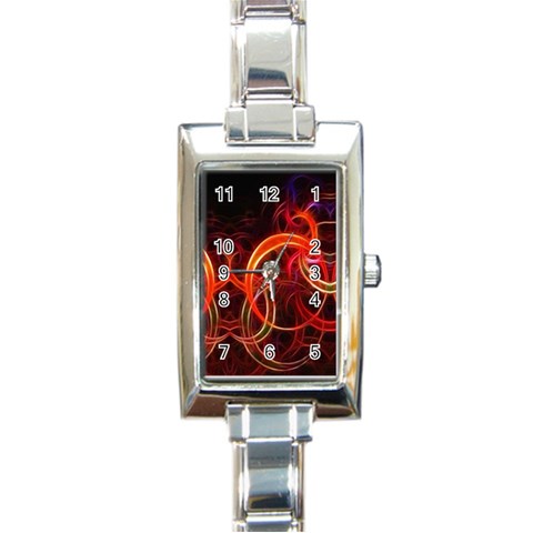 Abstract Seamless Pattern Rectangle Italian Charm Watch from ArtsNow.com Front