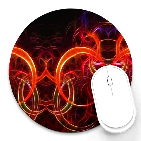 Abstract Seamless Pattern Round Mousepad from ArtsNow.com Front