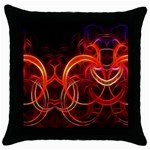 Abstract Seamless Pattern Throw Pillow Case (Black)