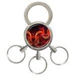 Colorful Prismatic Chromatic 3-Ring Key Chain