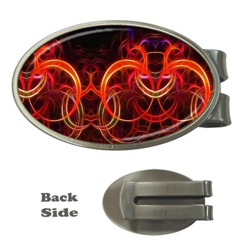 Abstract Seamless Pattern Money Clips (Oval)  from ArtsNow.com Front