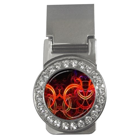 Abstract Seamless Pattern Money Clips (CZ)  from ArtsNow.com Front