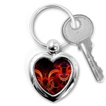 Abstract Seamless Pattern Key Chain (Heart)