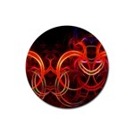 Abstract Seamless Pattern Rubber Round Coaster (4 pack)