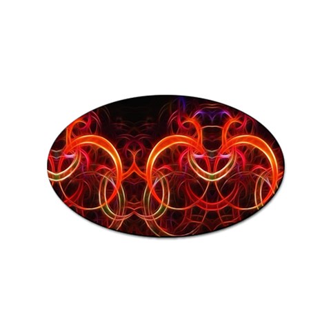 Abstract Seamless Pattern Sticker (Oval) from ArtsNow.com Front