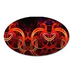 Abstract Seamless Pattern Oval Magnet