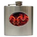 Abstract Seamless Pattern Hip Flask (6 oz)