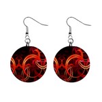 Construction Background Geometric Mini Button Earrings