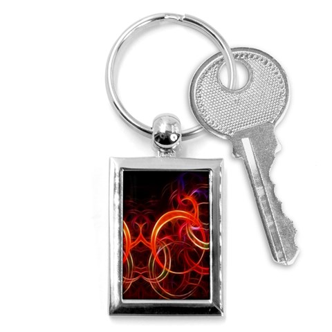 Construction Background Geometric Key Chain (Rectangle) from ArtsNow.com Front