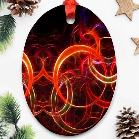 Abstract Seamless Pattern Oval Ornament (Two Sides) from ArtsNow.com Front