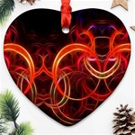 Colorful Prismatic Chromatic Heart Ornament (Two Sides)