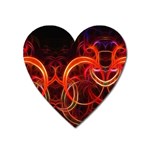 Construction Background Geometric Heart Magnet