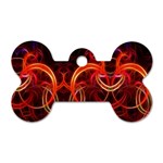Colorful Prismatic Chromatic Dog Tag Bone (Two Sides)