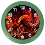 Construction Background Geometric Color Wall Clock