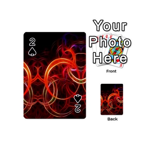 Abstract Seamless Pattern Playing Cards 54 Designs (Mini) from ArtsNow.com Front - Spade2