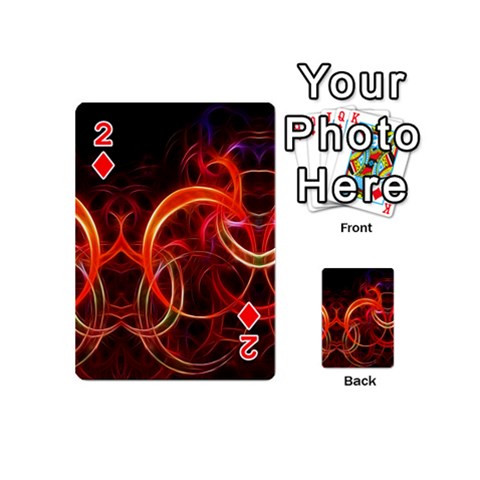 Abstract Seamless Pattern Playing Cards 54 Designs (Mini) from ArtsNow.com Front - Diamond2