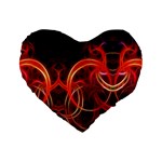 Abstract Seamless Pattern Standard 16  Premium Heart Shape Cushions