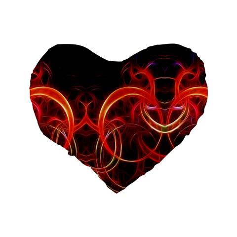 Abstract Seamless Pattern Standard 16  Premium Heart Shape Cushions from ArtsNow.com Back
