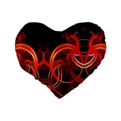 Abstract Seamless Pattern Standard 16  Premium Heart Shape Cushions from ArtsNow.com Back