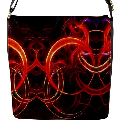 Abstract Seamless Pattern Flap Closure Messenger Bag (S) from ArtsNow.com Front