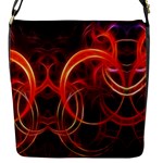 Abstract Seamless Pattern Flap Closure Messenger Bag (S)