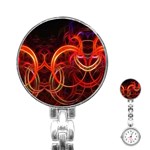 Abstract Seamless Pattern Stainless Steel Nurses Watch