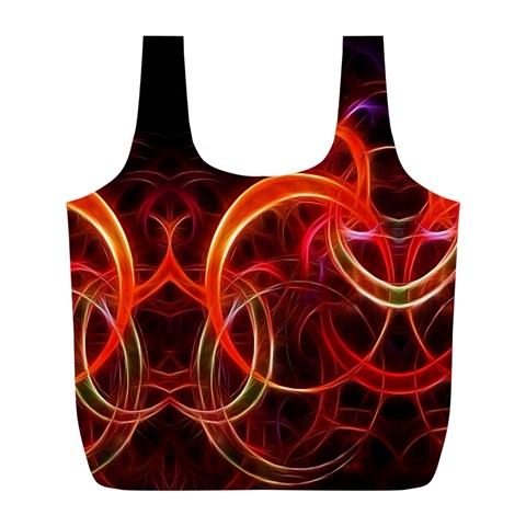 Abstract Seamless Pattern Full Print Recycle Bag (L) from ArtsNow.com Front