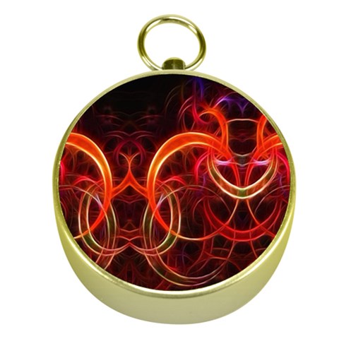 Abstract Seamless Pattern Gold Compasses from ArtsNow.com Front