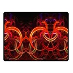 Construction Background Geometric Two Sides Fleece Blanket (Small)