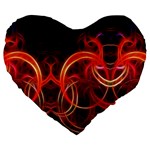 Construction Background Geometric Large 19  Premium Flano Heart Shape Cushions
