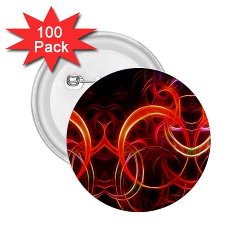 Background Fractal Abstract 2.25  Buttons (100 pack)  from ArtsNow.com Front