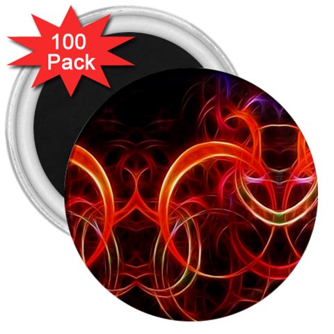 Background Fractal Abstract 3  Magnets (100 pack) from ArtsNow.com Front