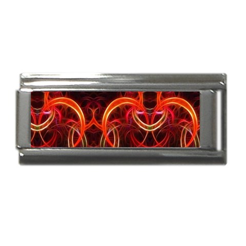Background Fractal Abstract Superlink Italian Charm (9mm) from ArtsNow.com Front