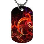 Background Fractal Abstract Dog Tag (One Side)