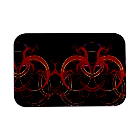 Abstract Seamless Pattern Open Lid Metal Box (Silver)   from ArtsNow.com Front