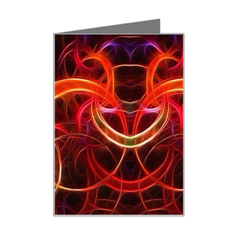 Background Fractal Abstract Mini Greeting Card from ArtsNow.com Left