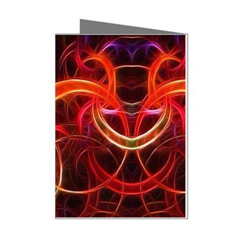 Background Fractal Abstract Mini Greeting Cards (Pkg of 8) from ArtsNow.com Left