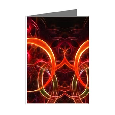 Background Fractal Abstract Mini Greeting Cards (Pkg of 8) from ArtsNow.com Right