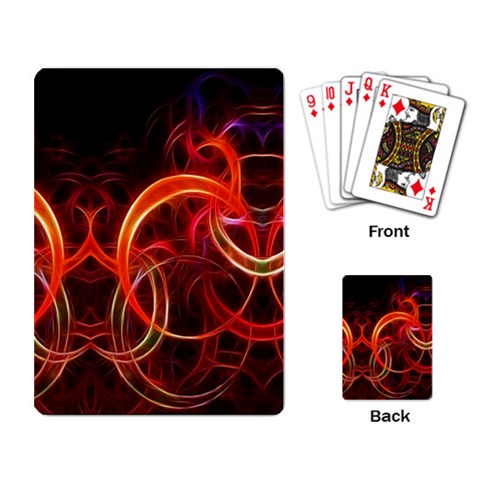 Background Fractal Abstract Playing Cards Single Design (Rectangle) from ArtsNow.com Back