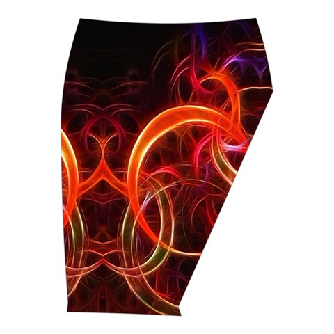 Abstract Seamless Pattern Midi Wrap Pencil Skirt from ArtsNow.com  Front Right 